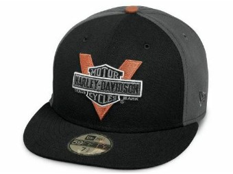 Harley-Davidson Cap "Vintage Logo 59FIFTY" 97648-18VM Baseballmütze Schwarz Grau