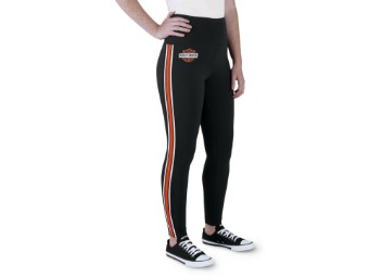 Harley Davidson Damen Leggings "SIDE STRIPE" 99109-20VW Schwarz Sport Freizeit