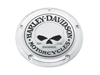 Harley Davidson Derby Cover Willie G Skull 25700469 Clutch Cover, chrome