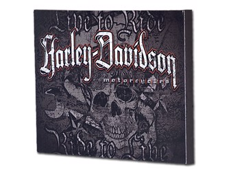 Harley-Davidson Canvas print on woodframe "SKULL" approx. 60 x 45 cm HDL-15702
