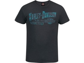 Harley-Davidson -H-D BRAND- Dealer T-Shirt R003536 Black Cotton Tee