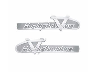 H-D Tank Emblem "HARLEY-DAVIDSON V" Kleber 61814-55T Set
