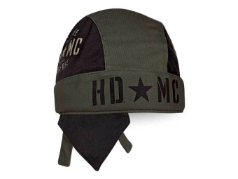 Harley-Davidson Headwrap "Resolute Black & Olive" Kopftuch, Mütze, Cap HW34394