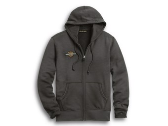 Men's Zip Hoodie "RACING CIRCLE" 96287-20VM Grey Hood S - 5XL