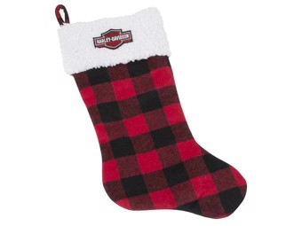 Harley-Davidson "HOLIDAY STOCKING RED PLAID" Weihnachtsstrumpf rot HDX-99151
