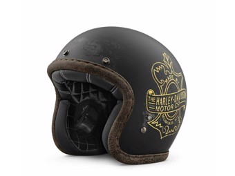 Harley Davidson Motorradhelm "Bootlegger's Pass" 98236-19EX Jethelm schwarz