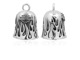 Harley-Davidson "RIDE BELL SILVER FLAMES" HRB031