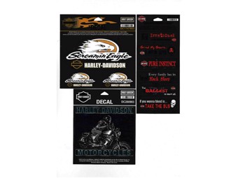 Harley-Davidson Sticker 7er Pack AB0000011 Aufkleber Restposten div. Designs