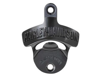 Harley-Davidson Wall Mount Bottle Opener HDX-98507 Throttle Down black