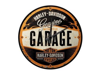 Harley-Davidson Wall Clock -NOSTALGIC GARAGE- NA51083 Ouartz Clock