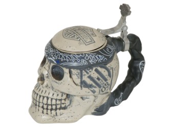 Harley-Davidson H-D Stein Beer Mug Skull