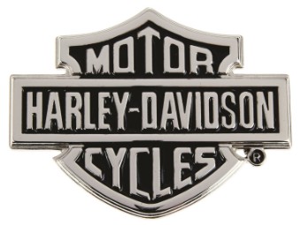 Harley-Davidson® Men's Chrome Bar & Shield Logo Belt Buckle, HDMBU10615