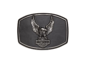 Harley-Davidson® Men's Black Eagle Bar & Shield Belt Buckle, HDMBU11780