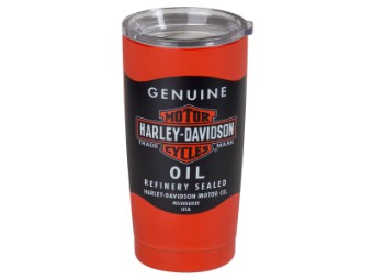 Harley-Davidson Coffee Mug -Travel Mug Oil Can- HDX-98630