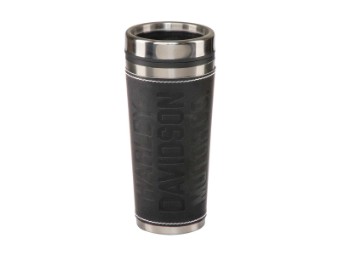 Harley-Davidson Leather Wrapped Travel Mug