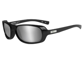Harley-Davidson® Men's Throttle Sunglasses, Silver Flash Lens/Black Frame HRTHR02