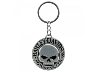 Harley-Davidson Key Ring H-D -Domed Skull- Metal