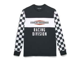 Men's Longsleeve "Racing Checkerboard " 96338-22vm