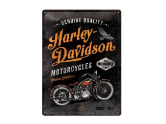 Harley-Davidson Nostalgic Metal Sign NA23279 -Timeless Tradition- 30x40cm