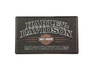 Harley-Davidson PVC Door Mat NA41LM4900 Bar & Shield Logo Black