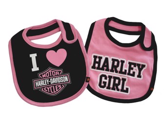 Harley-Davidson Lätzchen "BAR & SHIELD" 2er-Set Girl SGI-7009505  2er-Set 