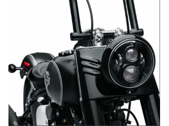 Original Harley-Davidson 7 Zoll Projektions LED-Scheinwerfer Black Glos 67700266