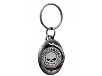 Harley-Davidson Key Ring Skull Spinner