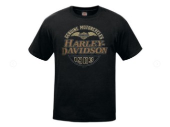 Harley-Davidson Herren Dealer Shirt "Oxidation" R003772 Schwarz 1903 B&S