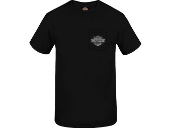 Harley-Davidson Men's Dealer Shirt "Up Flames" R004053 Black Bar & Shield