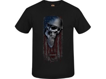 Harley-Davidson "Honor Skull" Herren Dealer T-Shirt R004147 Black Baumwolle