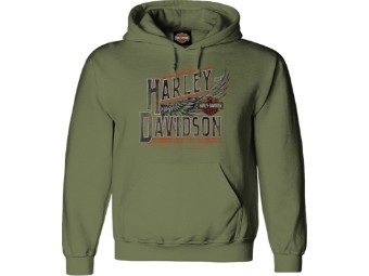 Harley-Davidson "Take Flight HD" Men´s Dealer Sweatshirt R004737 Herren Olive