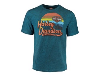 Harley-Davidson Dealer Shirt "Gone Riding" 5J0M-HH4W Türkis
