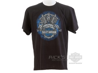 Ricks Harley-Davidson "Enhanced Engine" Dealer Herren T-Shirt 5L33-HHAG Tee