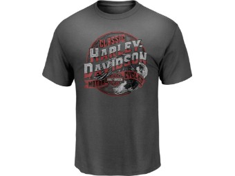 Harley-Davidson -GOOD OLD DAYS- Dealer Men's Shirt 5L33-HHDK Grey