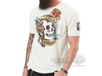 Ricks Harley-Davidson "Nocturnal Rebel" Dealer Herren Shirt 5L0H-HH3K Skull