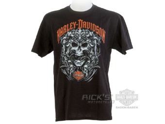 Ricks Harley-Davidson "Skulls and Strength" Dealer Herren T-Shirt 5L33-HHAC Tee
