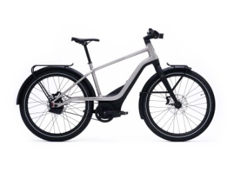 E-Bike “RUSH CITY” Black/Black oder Black/Silver/Orange Größen M-XL