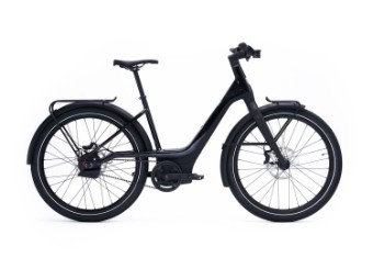 E-Bike “RUSH CITY STEP-THRU” 25km/h in Black/Black oder Black/White Rahmengrößen M-L
