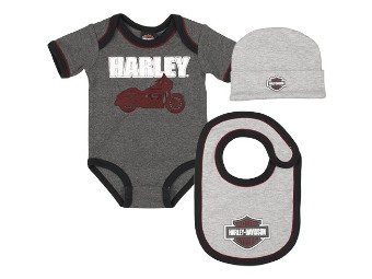 Harley-Davidson -Baby Set- SGI-2561013 3-piece Set for Boys 12-24 Months Body