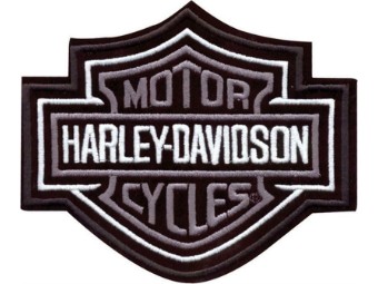 Harley-Davidson Aufnäher/Embelm "BAR & SHIELD" silber EMB302542 mittel