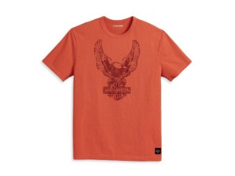 T-Shirt Herren "Eagle" Orange 96057-23vm