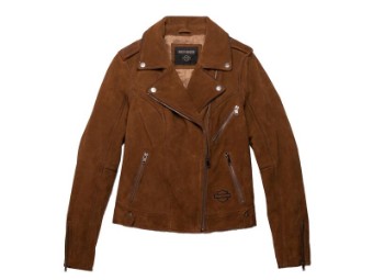 Men's Leather Jacket -Sleeve Stripe- Slim Fit 97009-21VH Black