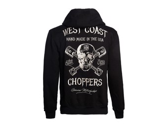-High Speed- Zip Hoodie WCCHD185ZW Black Sweatshirt Hood