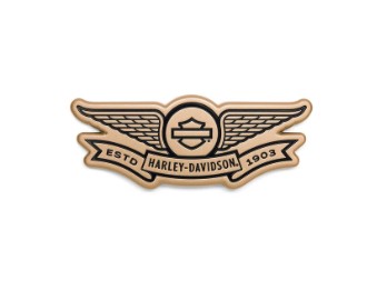 Médaillon décoratif Gold Winged Bar & Shield 14101835