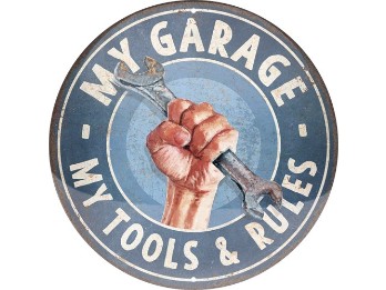 Harley-Davidson Blechschild "My Garage, My Tools & Rules" NA25112