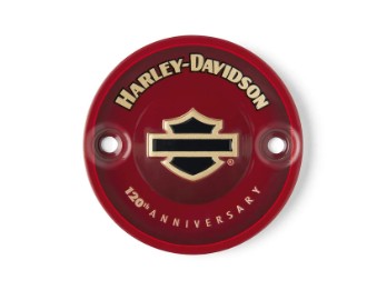 Harley-Davidson Timer Cover 25600176 120th Anniversary Collection Red M8, Softail, Touring
