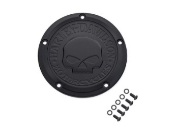 Harley-Davidson Derby Cover 25700742 Willie G. SKull Collection Black Dyna, Softail, Touring
