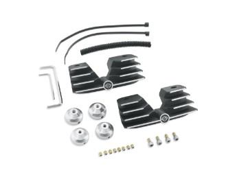 Cylinder head screw cover with cooling fins