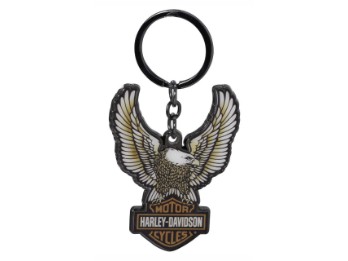 Harley-Davidson Key Chain "Domed Eagle with Bar&Shield Shape" PC4621