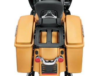 Verstellbarer schwarzglänzender Gepäckträger Doppelsitzbank 50300076B